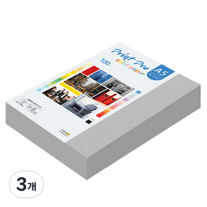 종이문화 프린트프로 칼라복사지 120g No 31 그레이 320p, 3개, A5