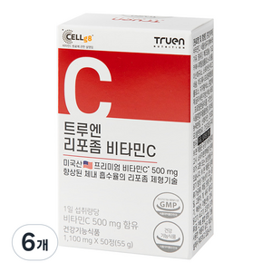 Truen 리포좀 비타민C 50p, 50정, 6개