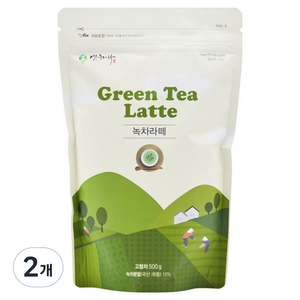 연우제다 녹차 라떼, 500g, 2개, 1개입