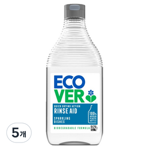 에코버 식기세척기 세제 린스, 450ml, 5개