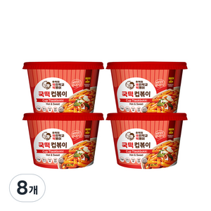 추억의국민학교떡볶이 컵볶이 오리지널, 140g, 8개