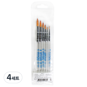 화홍 다용도 디자인 화홍붓 6종 세트 368, 0호 + 1호 + 2호 + 3호 + 4호 + 5호, 4세트