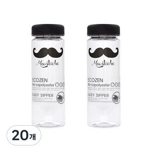 에코젠 보틀 콧수염, 혼합색상, 20개, 500ml