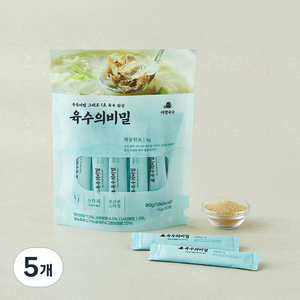 대령숙수 육수의 비밀 해물한포, 4g, 5개, 20개입