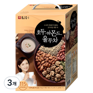 담터 호두 아몬드 율무차, 18g, 115개입, 3개