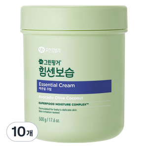 그린핑거 힘센보습 에센셜 유아 크림, 500g, 10개