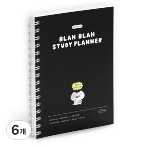 아이코닉 이겨낸다 스터디플래너, 04 Black, 6개