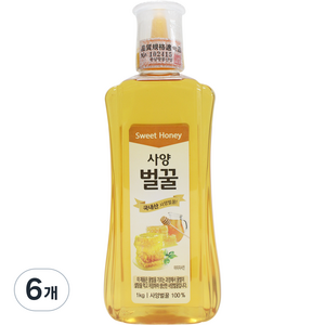 OrganicStory 사양벌꿀, 6개, 1kg