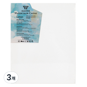 마스터 수채화 캔버스 F형 면천 FINE GRAIN, 3개, 3호