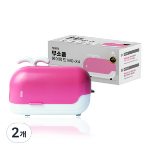 모비딕 무소음 기포발생기 핑크 MO-X4, 2개