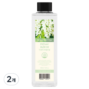 더허브샵 디퓨저 리필 오일, 아카시아모링가, 500ml, 2개