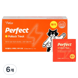 닥터펠리스 고양이 퍼펙트 북어 트릿 15p, 30g, 6개, 종합영양제
