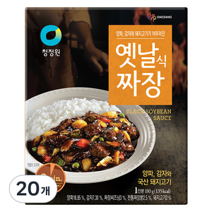 청정원 옛날식짜장, 180g, 20개