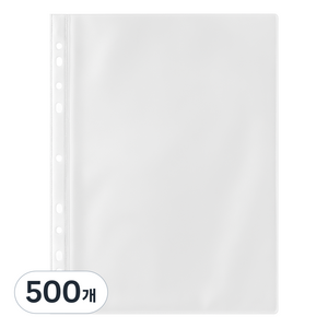 코멧 A4 클리어파일 리필속지 0.05mm, 500개, 1개입