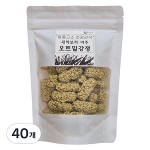 올리브잇 달콤고소 새싹보리 여주 오트밀 강정, 150g, 40개