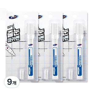 Vtech 타일 줄눈 마카펜 10ml, 9개