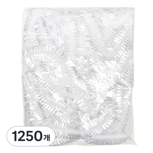 비비르뷰티 샤워 헤어 비닐캡, 투명, 1250개