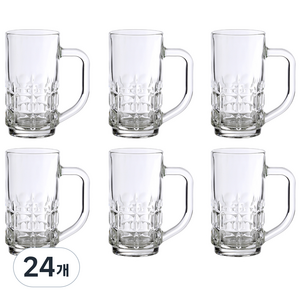 삼호유리 럭키글라스 큐빅 하이볼 롱 머그컵 310ml LG-311611, 24개