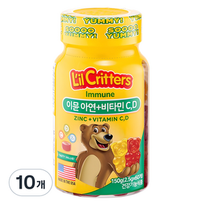 릴크리터스 이뮨 아연 비타민 C D, 60정, 10개