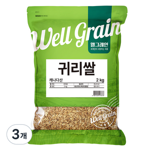 두보식품 웰그레인 귀리쌀, 2kg, 3개