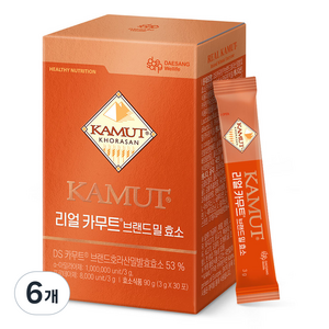 대상웰라이프 정품 리얼 카무트 브랜드 밀 효소 30p, 90g, 6개