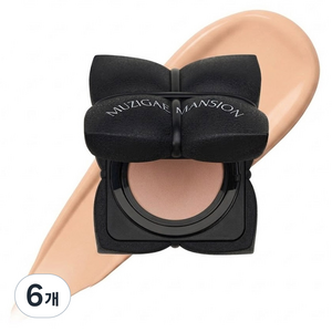무지개맨션 슬릭 매트 쿠션 본품 15g, N21, 6개
