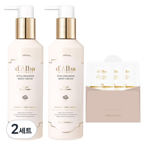 달바 비타 세라마이드 바디 크림 270ml x 2p + 세럼 클렌저 9ml 세트, 2개