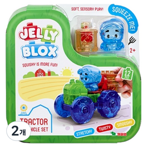 젤리블록스 Tractor 소프트블록 세트 12p, 다양, 2개
