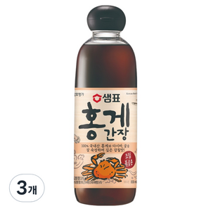 샘표 홍게간장, 830ml, 3개