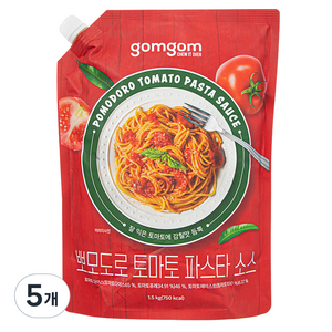뽀모도로 토마토 파스타 소스, 1.5kg, 5개