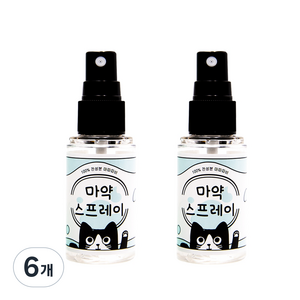 정글몬스터 고양이 마약스프레이, 마따따비, 40ml, 6개