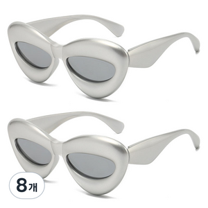 알로데 버블 헤비 파티안경, TYPE10그레이, 8개