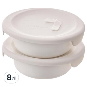 락앤락 바로한끼 도자기 밥용기 아이보리, 8개, 250ml