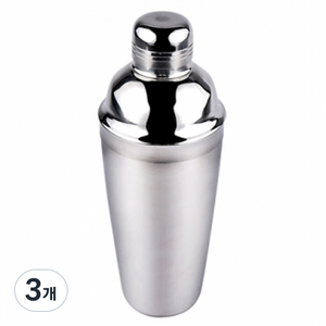 칵테일 쉐이커 700ml, 실버, 3개