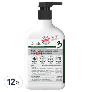 닥터아토 트리플 히알루론 모이스춰 로션, 310ml, 12개
