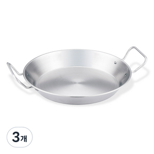 퀸센스 스텐 빠에야 팬, 26cm, 3개