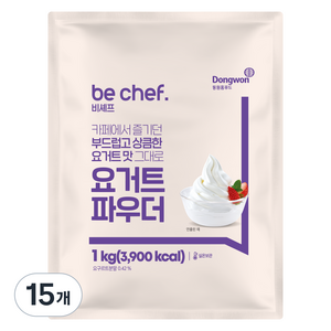 비셰프 동원홈푸드 요거트파우더, 15개, 1개입, 1kg