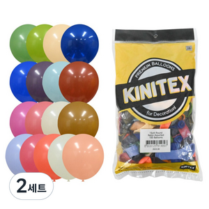 Party Club 레트로 풍선 15cm 100p 세트, 2세트, 혼합색상