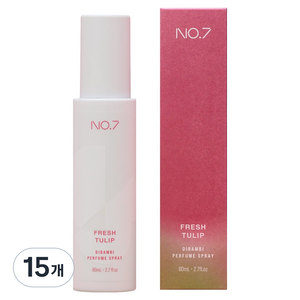 디밤비 퍼퓸 스프레이 섬유탈취제, 15개, 80ml, 프레쉬튤립