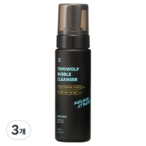 토미울프 5.5pH 약산성 버블 쿨링 남성청결제, 200ml, 3개