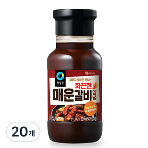 청정원 화끈한 매운갈비양념, 280g, 20개