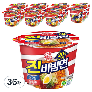 오뚜기 진비빔면 134g, 36개