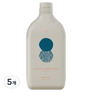 레드루트 비건 세탁세제 오디너리향, 1L, 5개