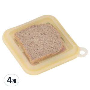 리본제이 플래티넘 실리콘 샌드위치 푸드백 레몬, 4개