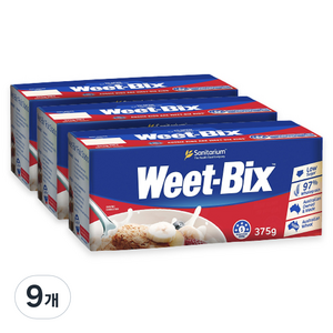 위트빅스 오리지날 시리얼, 375g, 9개