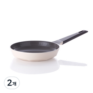 네오플램 캐럿 후라이팬 아이보리, 24cm, 2개