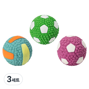 딩동펫 반려동물 라텍스 스케일링 공 3p, 랜덤 발송, 3세트