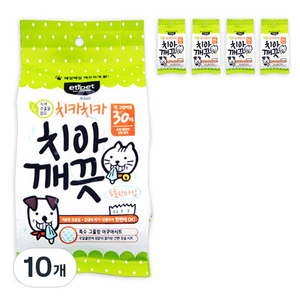 에티펫 반려동물 치아깨끗시트 구강티슈, 30개입, 10개