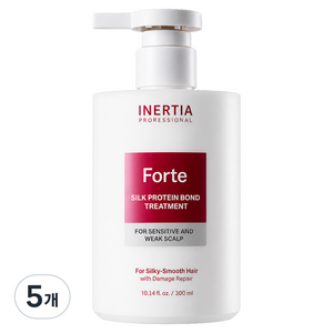 이너시아 프로페셔널 포르테 실크 프로틴 본드 트리트먼트, 5개, 300ml