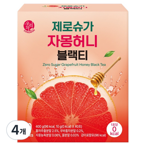 우리차 송원식품 제로슈가 자허블, 10g, 4개, 40개입